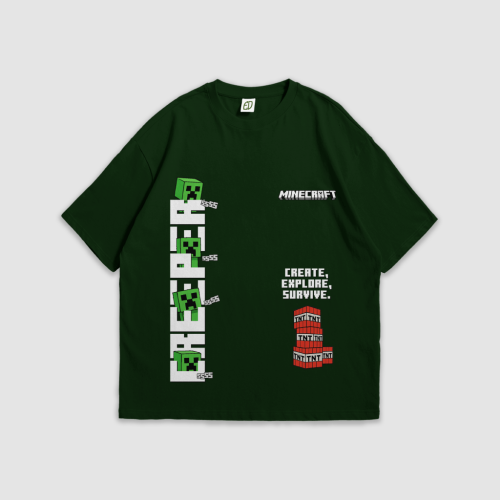 Creeper Comic Tee (Deep Moss)
